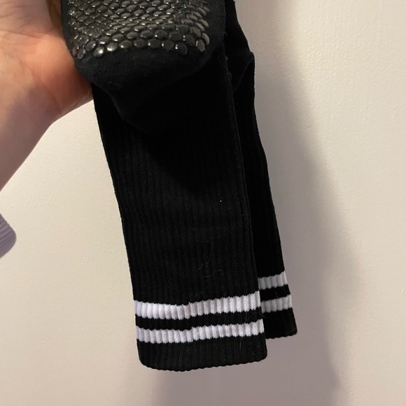 Lucky Honey Grip Socks: The Dad Socks in Black w/White Stripe - Picture 7 of 10